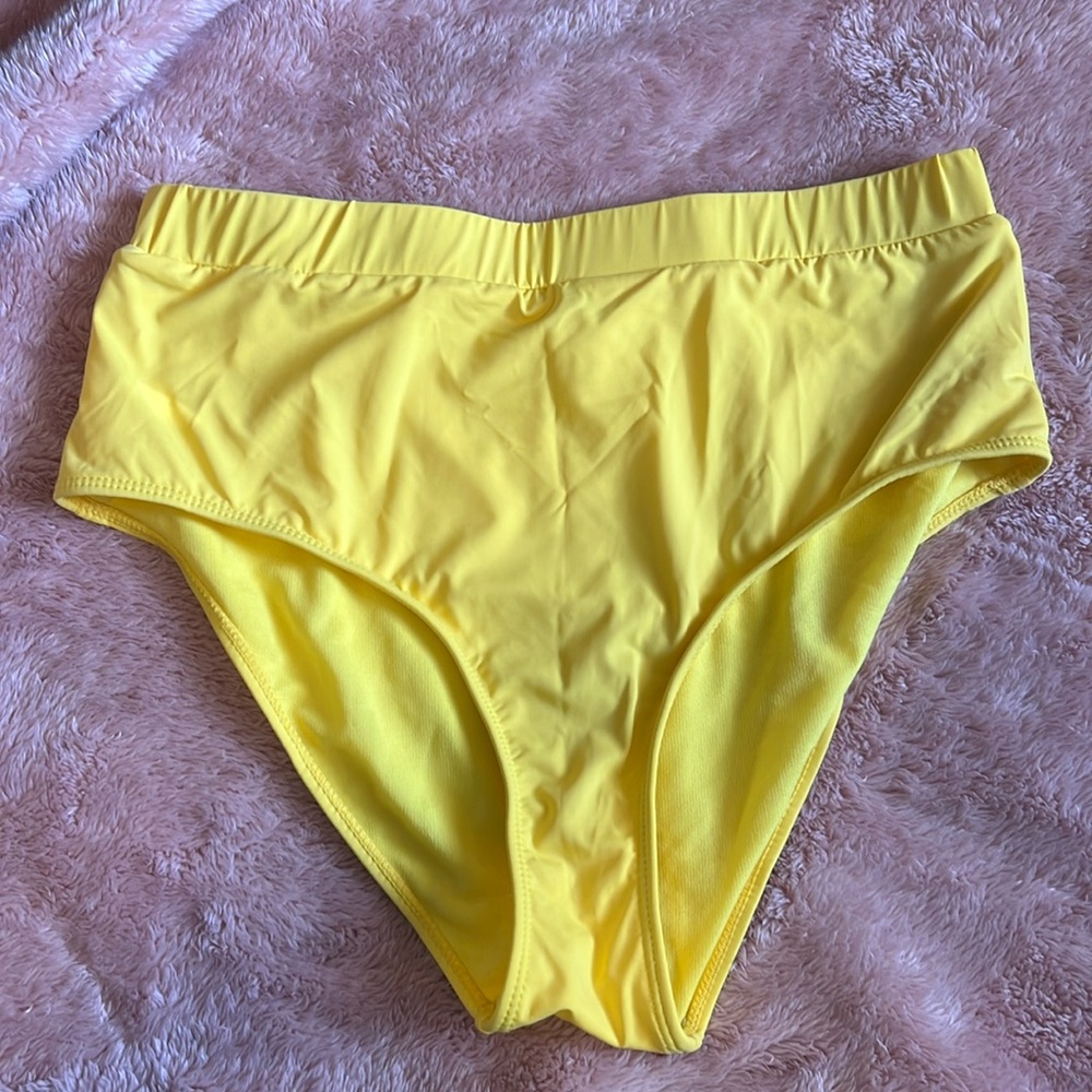 Yellow High Waisted Bottoms